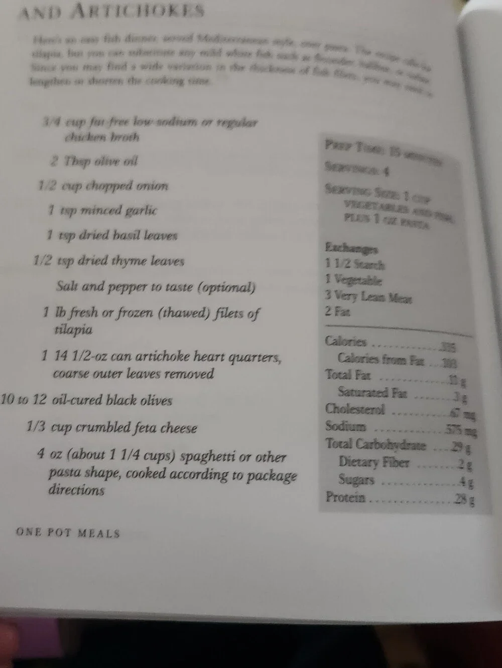 One Pot Meals for People with Diabetes - Orange Cookbook